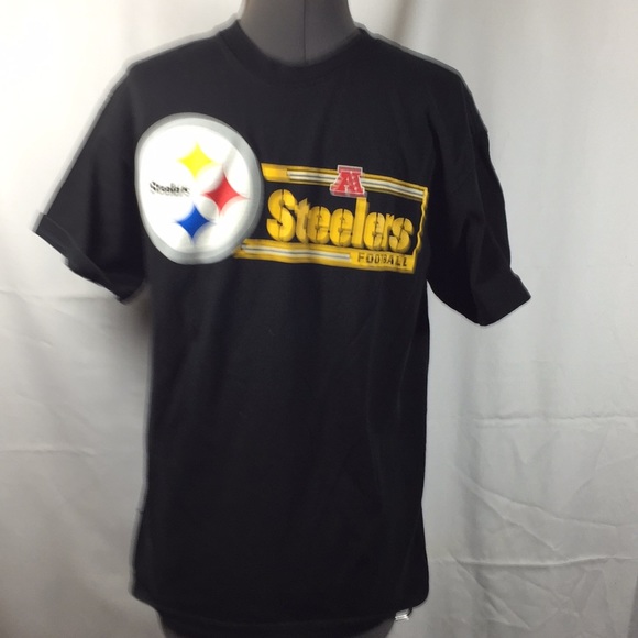 NFL Other - Steelers Tee Shirt Men Size M/M Black Shirt Sleeves